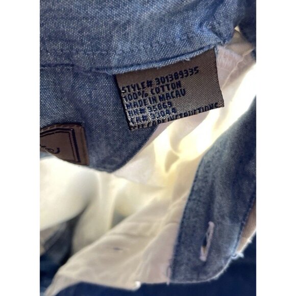 Vintage Roper Western Denim Brown Button Up Shirt Long Sleeve USA Men’s Sz Large - Picture 10 of 12